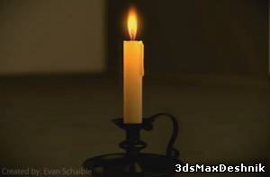 Realistic Candle Scene with 3ds Max and FumeFX